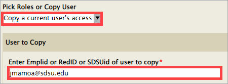 Copy User's Access