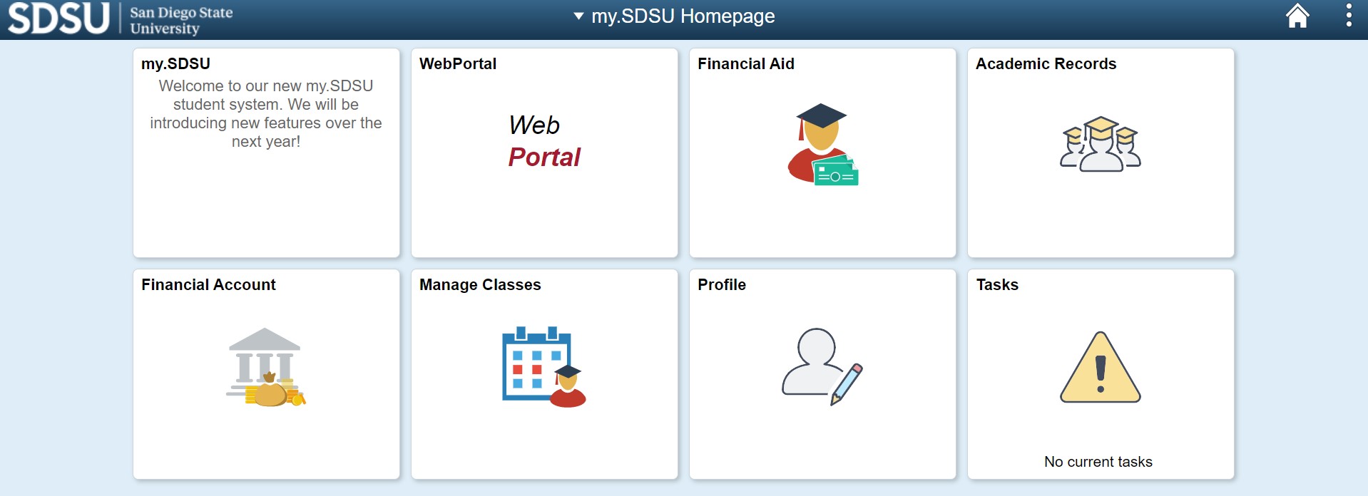 my.SDSU Home Page 