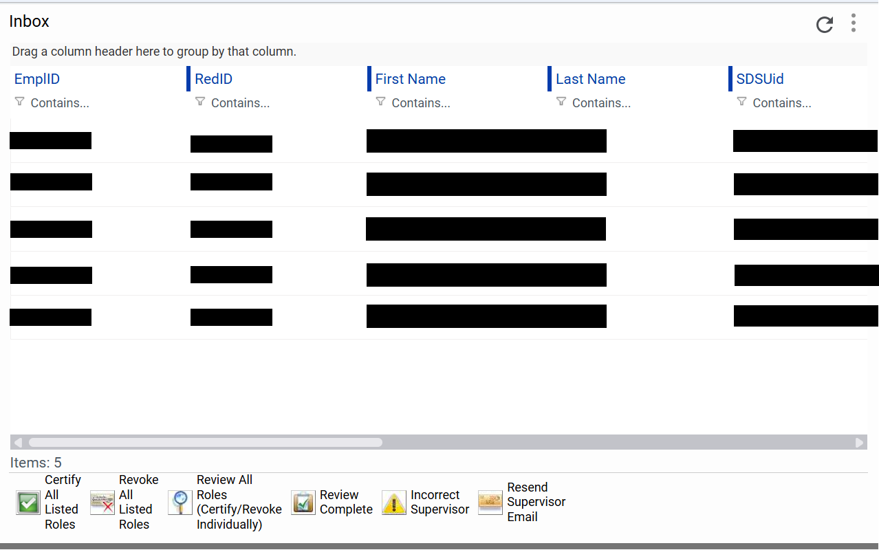 Inbox with Direct Reports