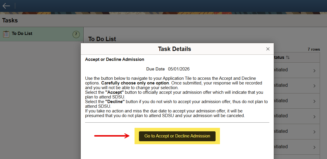 Accept Offer - Task Details