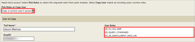 View User Roles