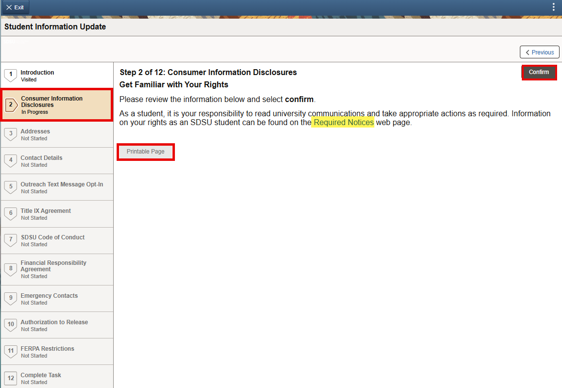 Consumer Information Disclosures