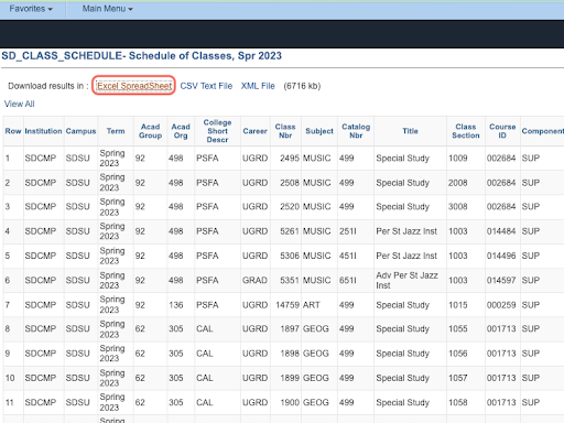 How Do I Access & Download the Public Class Schedule? | my.SDSU