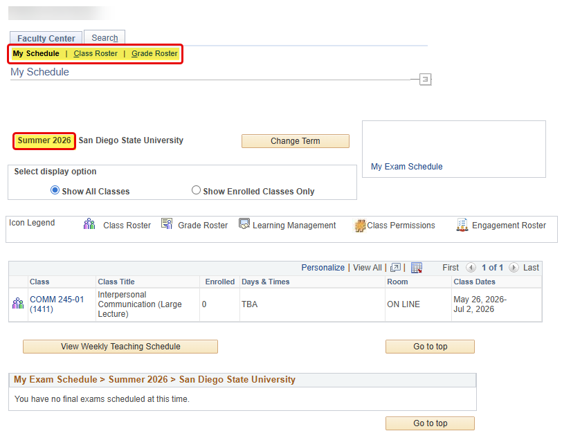 Faculty Center Updated Term