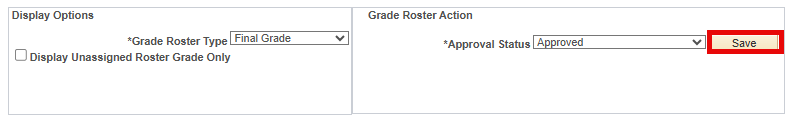Save After Approved Status 