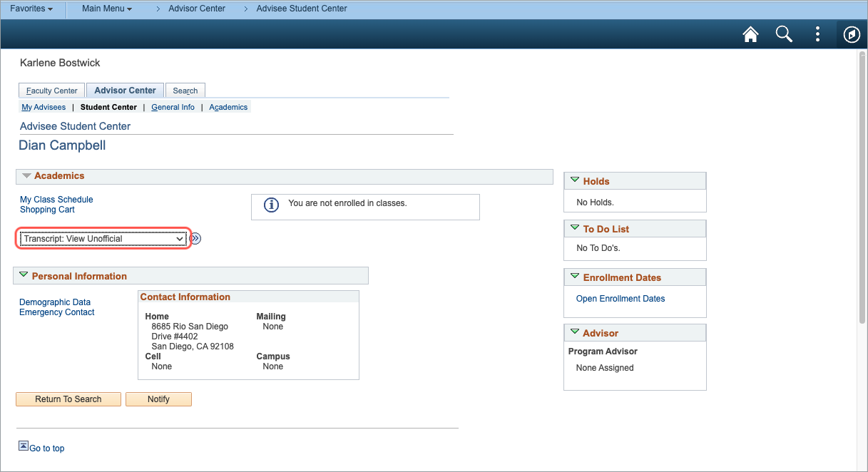 How Do I Access Unofficial Transcripts My SDSU