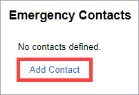 Add emergency contact