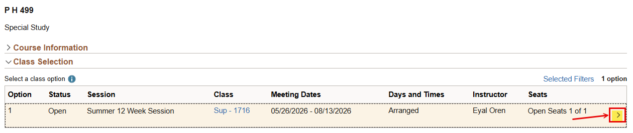 Variable Units - Select a Class