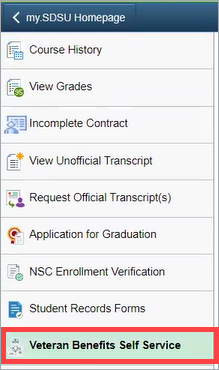 Veterans Benefit Self Service